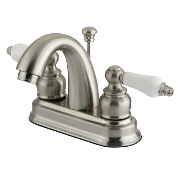 Restoration, 4" Centerset Bathroom Faucet, Brushed Nickel